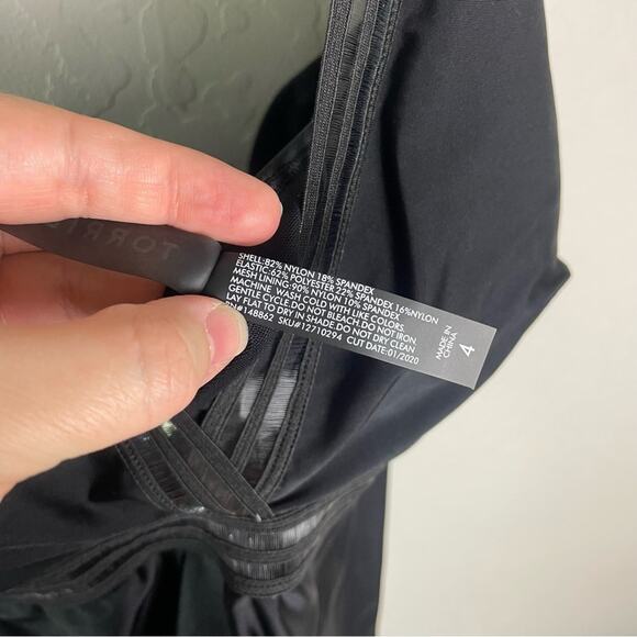 Torrid Black Wireless Elastic Inset One Piece Swimsuit 4X 12710294 - Picture 15 of 16